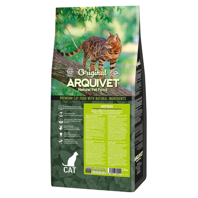 arquivet-original-poulet-riz-croquettes-chaton-1-5-kg-prot-in image 1