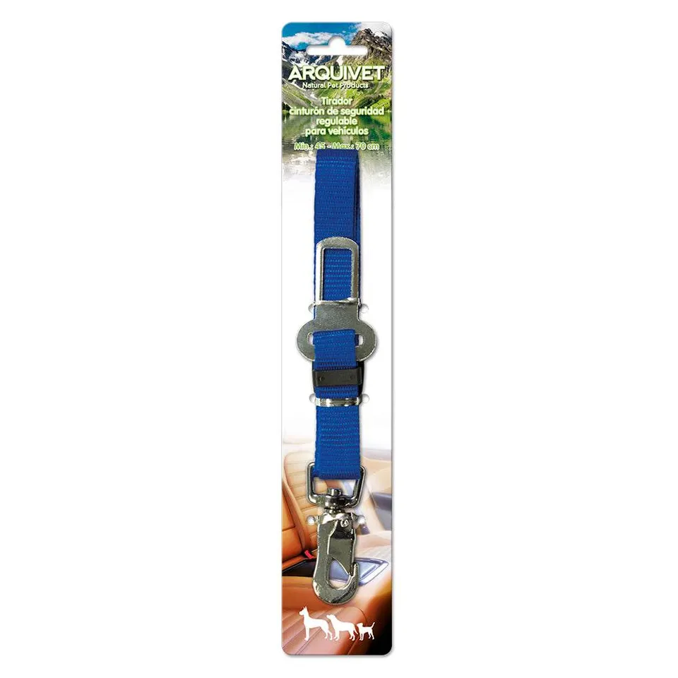 arquivet-attache-ceinture-s-curit-chien-noir-20x50-cm image 1