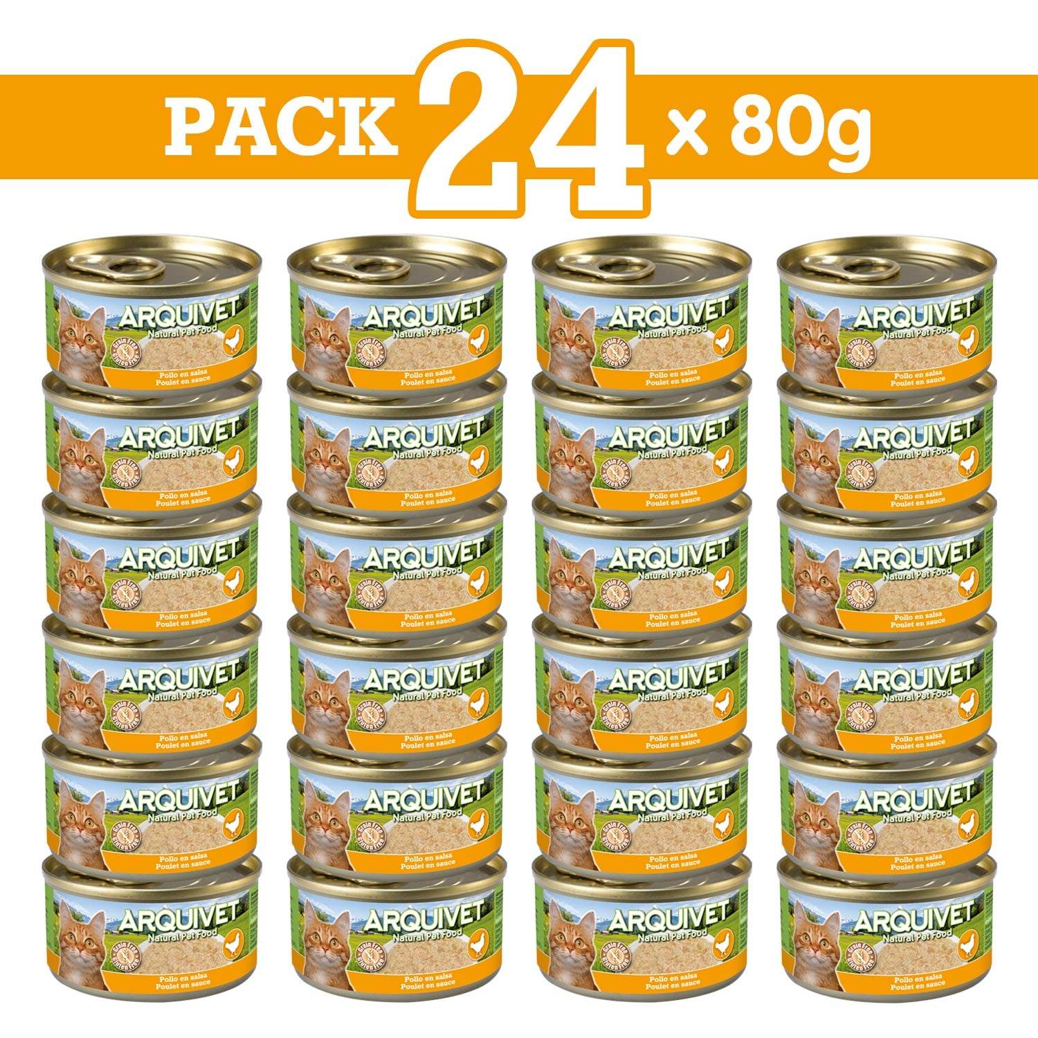 arquivet-mini-fillets-p-t-e-chat-poulet-en-sauce-80-g-sans-c-r-ales image 3