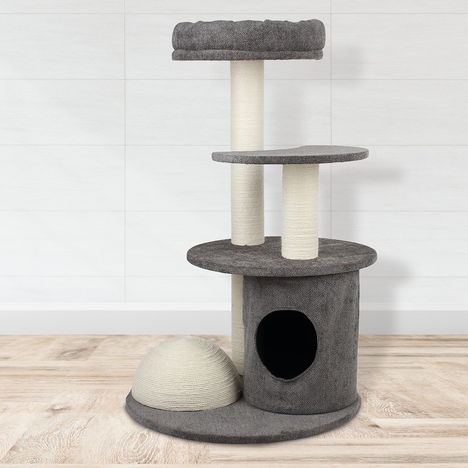 arquivet-audrey-arbre-chat-gris-60-x-60-x-96-cm image 2