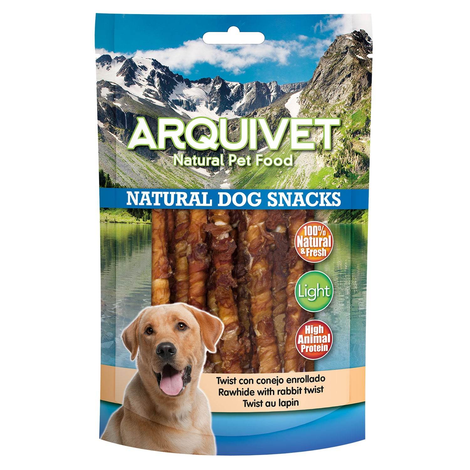arquivet-rolled-rabbit-twist-friandise-chien-12-cm-100-g image 1