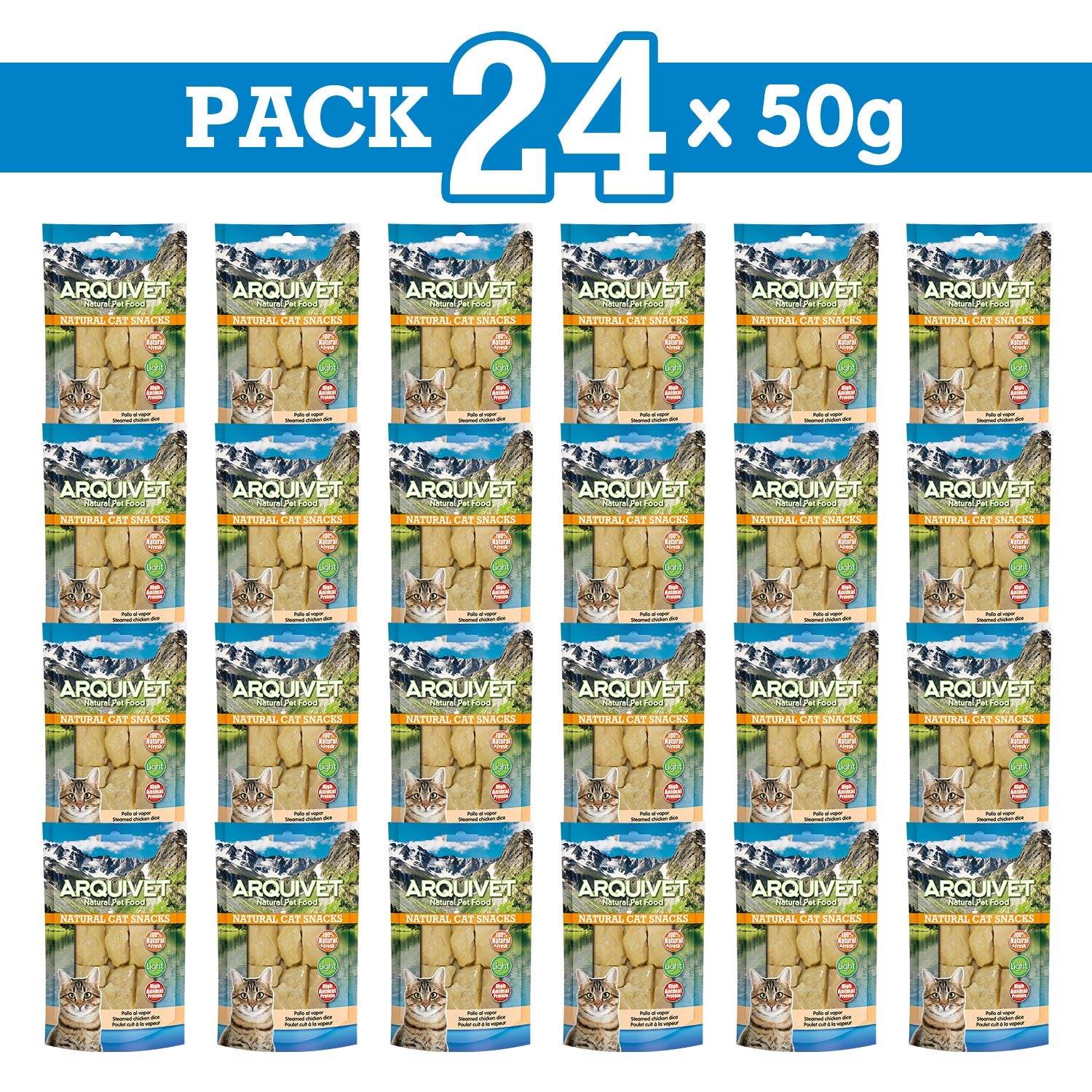 arquivet-poulet-vapeur-friandise-pour-chat-50-g-naturel image 3
