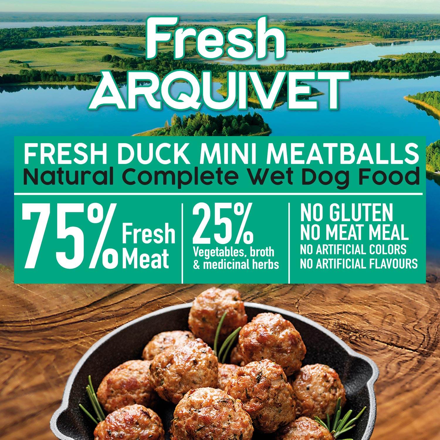arquivet-mini-boulettes-canard-chien-200-g-sans-gluten image 2