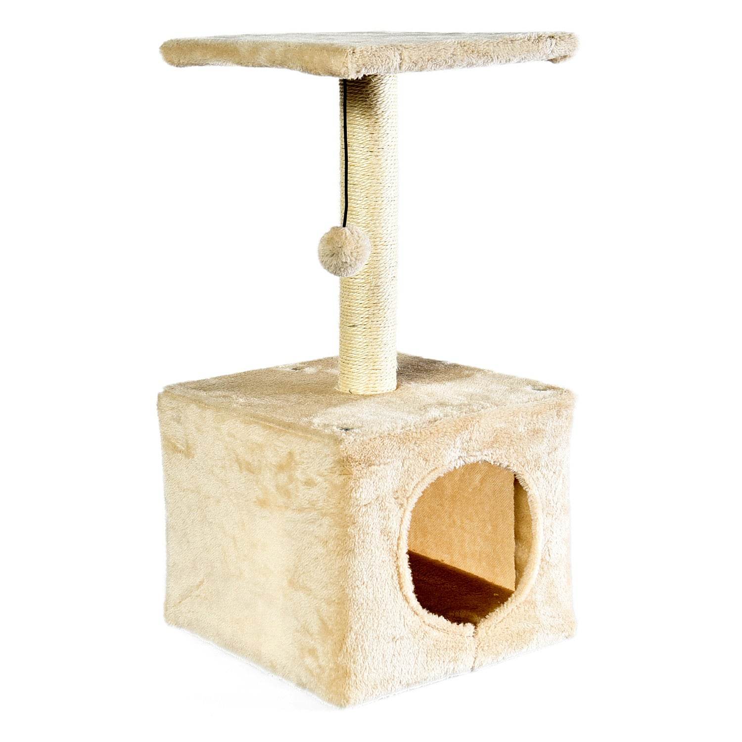 arquivet-pin-griffoir-chat-30x30x60-cm-avec-balle image 1