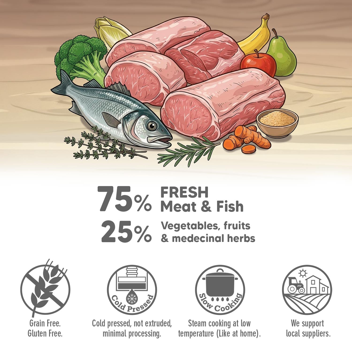 arquivet-fresh-meat-friandise-chien-porc-ib-rique-300-g-naturelle image 2