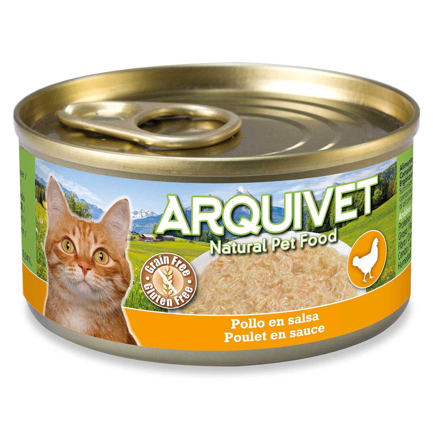 arquivet-mini-fillets-p-t-e-chat-poulet-en-sauce-80-g-sans-c-r-ales image 1