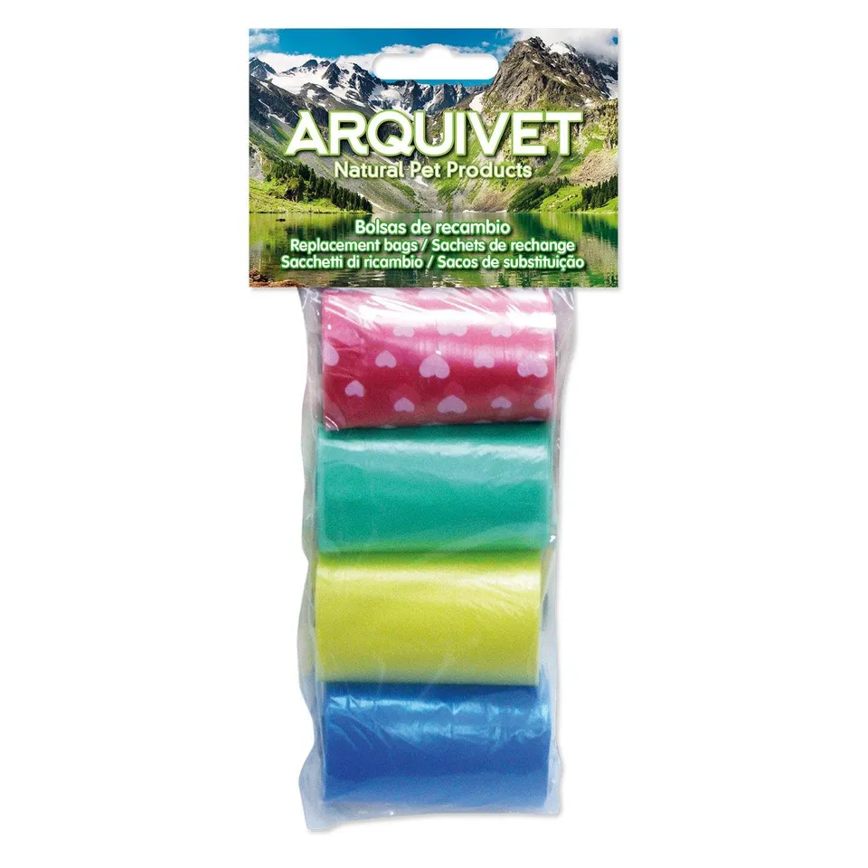 arquivet-sacs-crottes-couleur-4-rouleaux-80-sacs-anti-odeur image 1