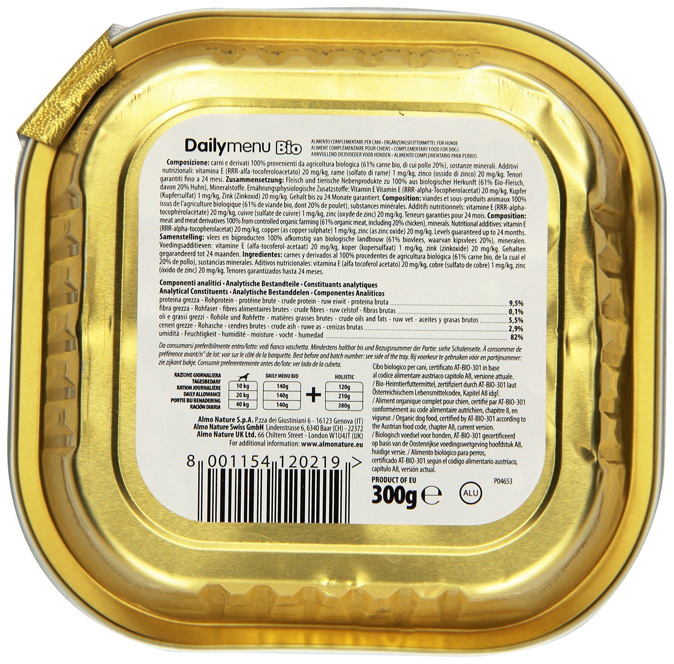 almo-nature-bio-organic-p-t-chien-poulet-9x300g-bio image 2