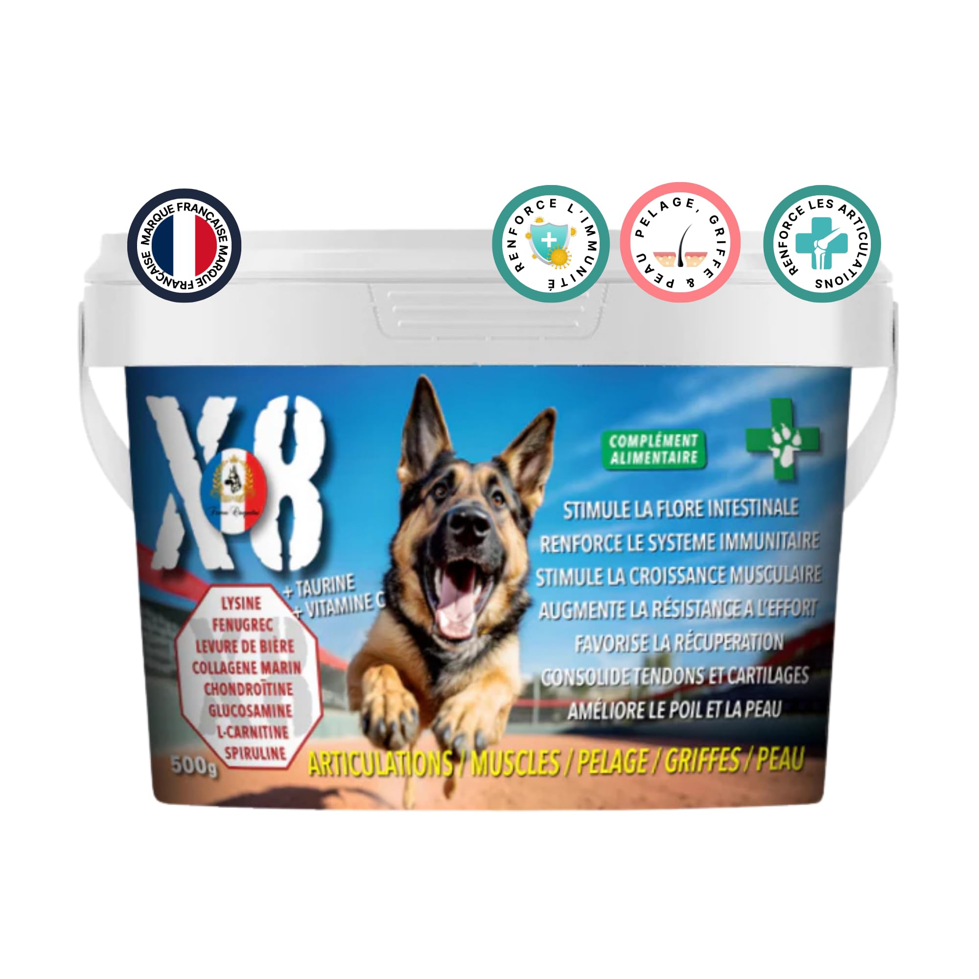 france-croquettes-x8-compl-ment-chien-poudre-500-g image 1