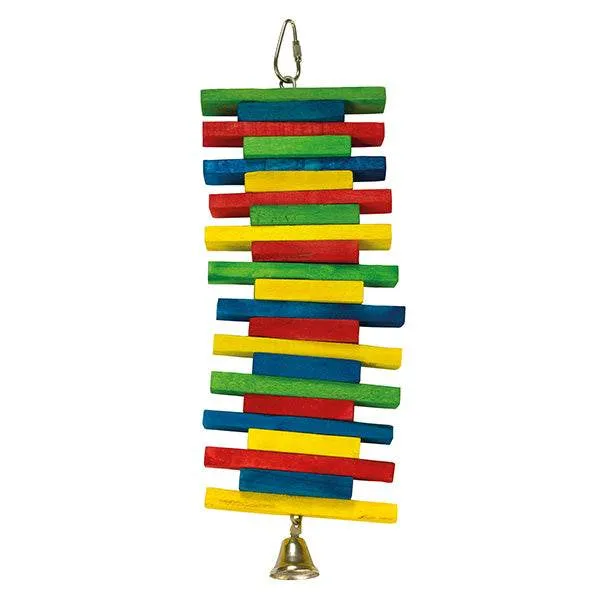 arquivet-bois-multicolores-jouet-oiseau-clochette-10-5x26-cm image 1