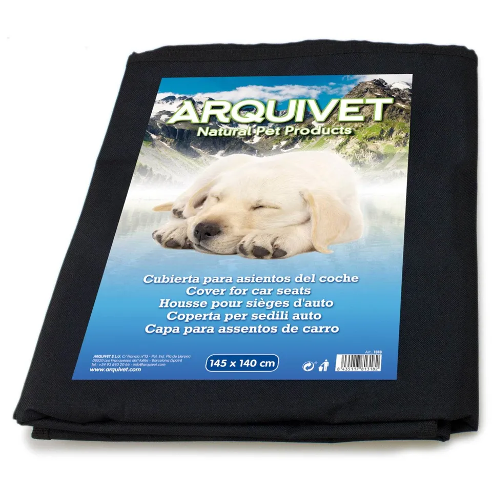 arquivet-housse-voiture-chien-noire-145x140-cm image 1