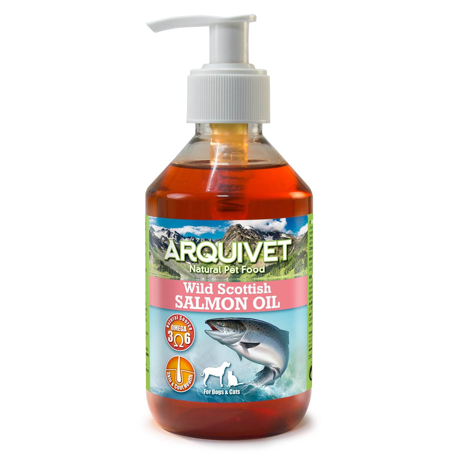 arquivet-huile-saumon-chien-chat-om-ga-500-ml-doseur image 1