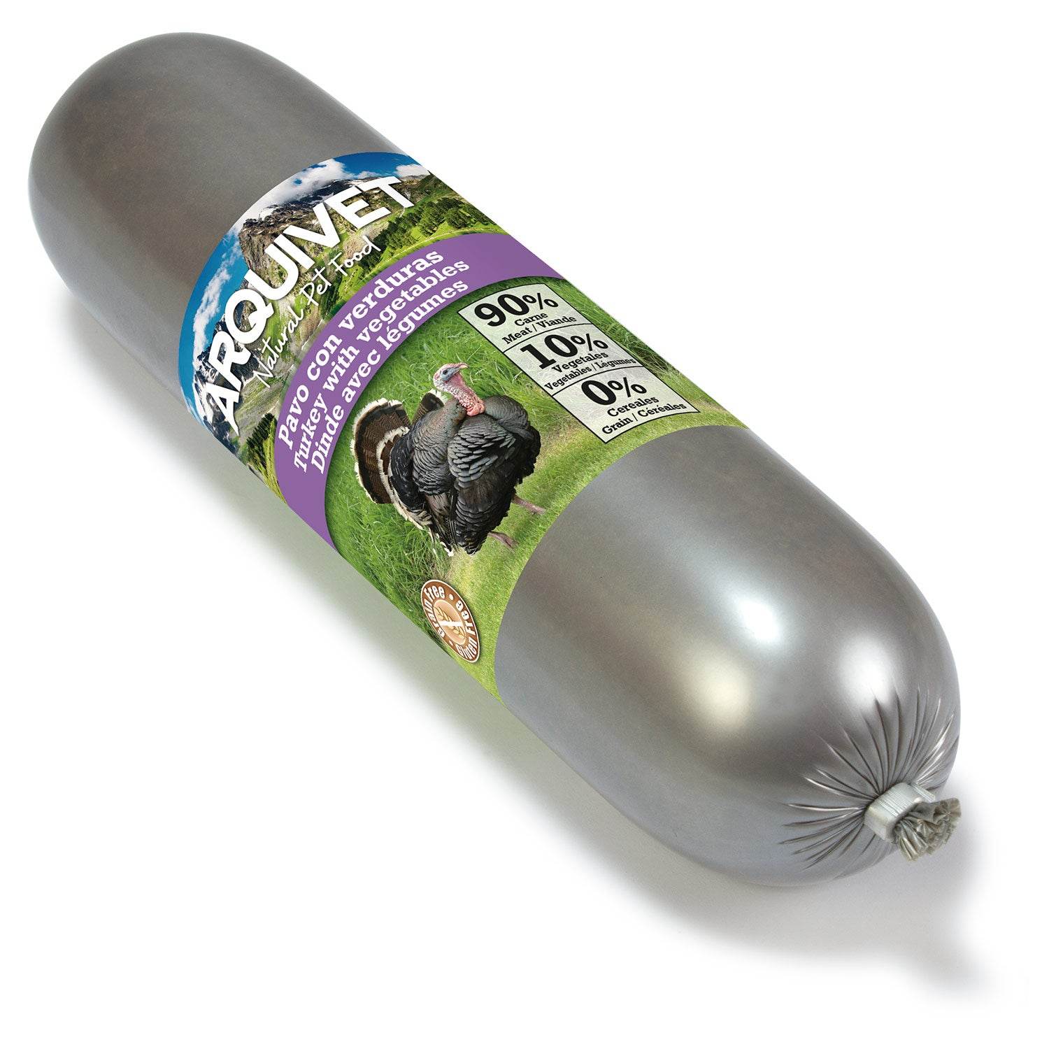arquivet-saucisse-dinde-friandise-chien-l-gumes-500-g-90-viande image 1