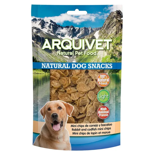 arquivet-dog-snacks-mini-lapin-morue-friandise-100-g image 1