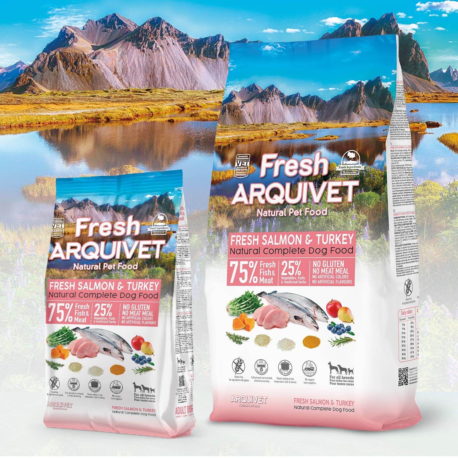 arquivet-semi-moist-fresh-croquette-chien-saumon-dinde-2-5-kg image 4