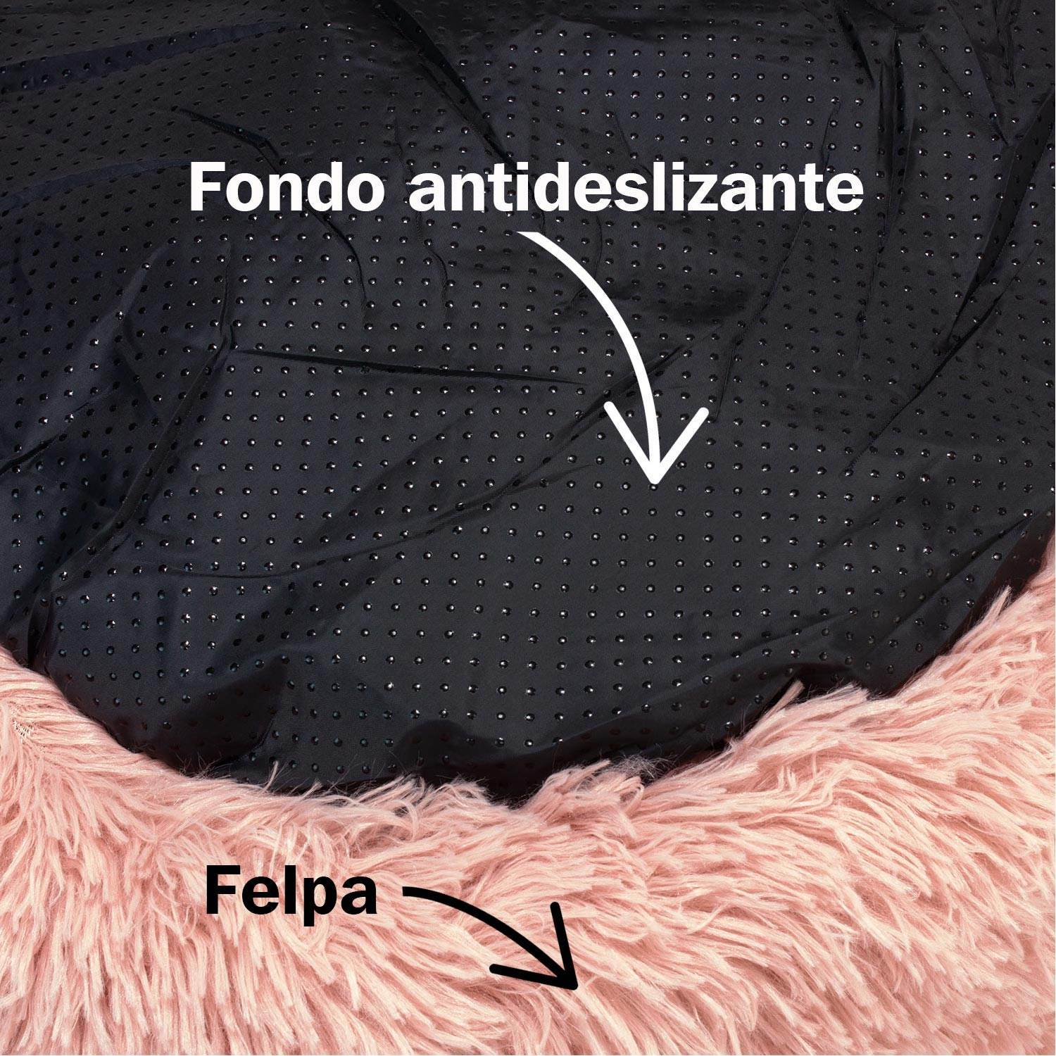 arquivet-panier-chien-rond-rose-moelleux-50-cm-douillet image 3