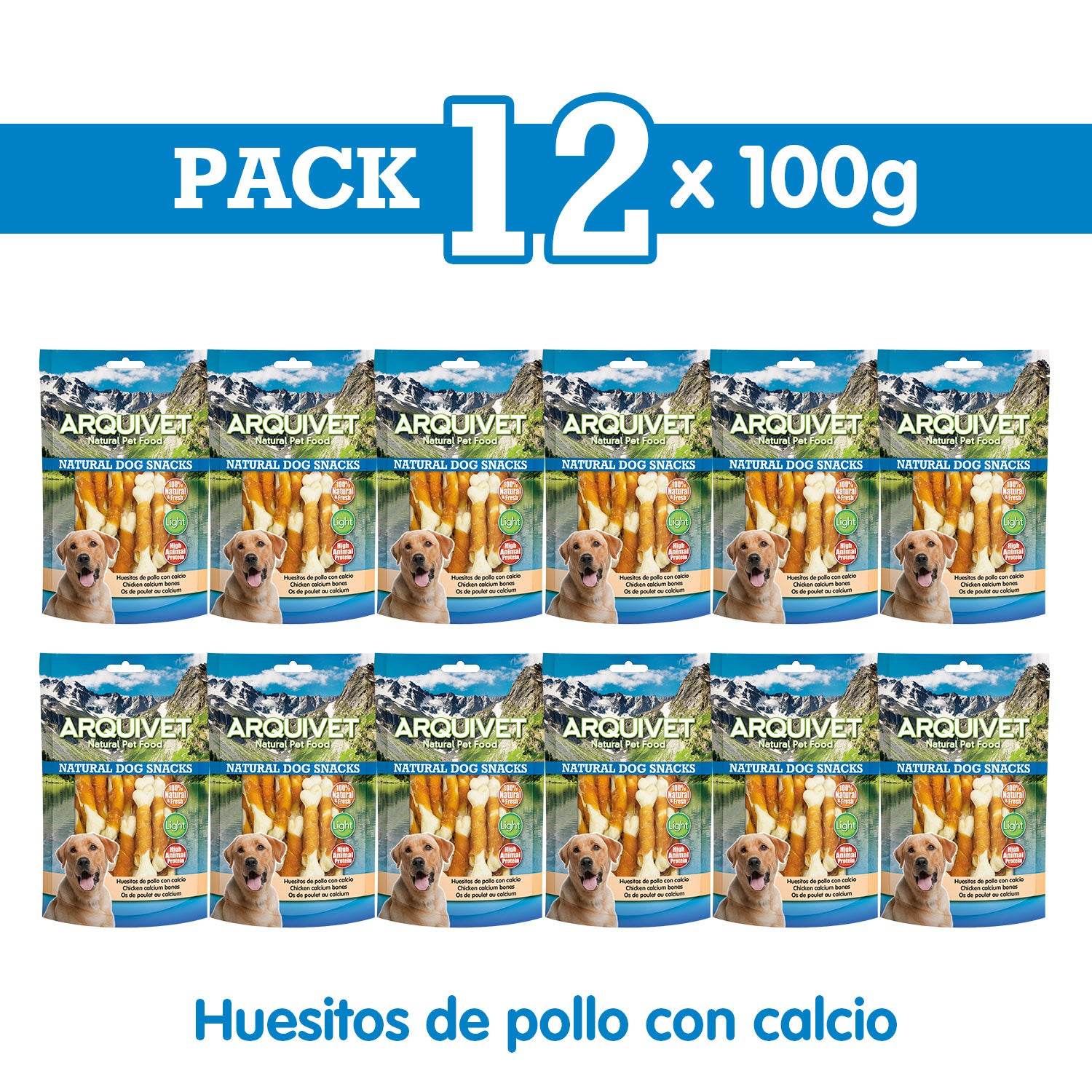 arquivet-friandise-chien-os-poulet-calcium-100-g image 3