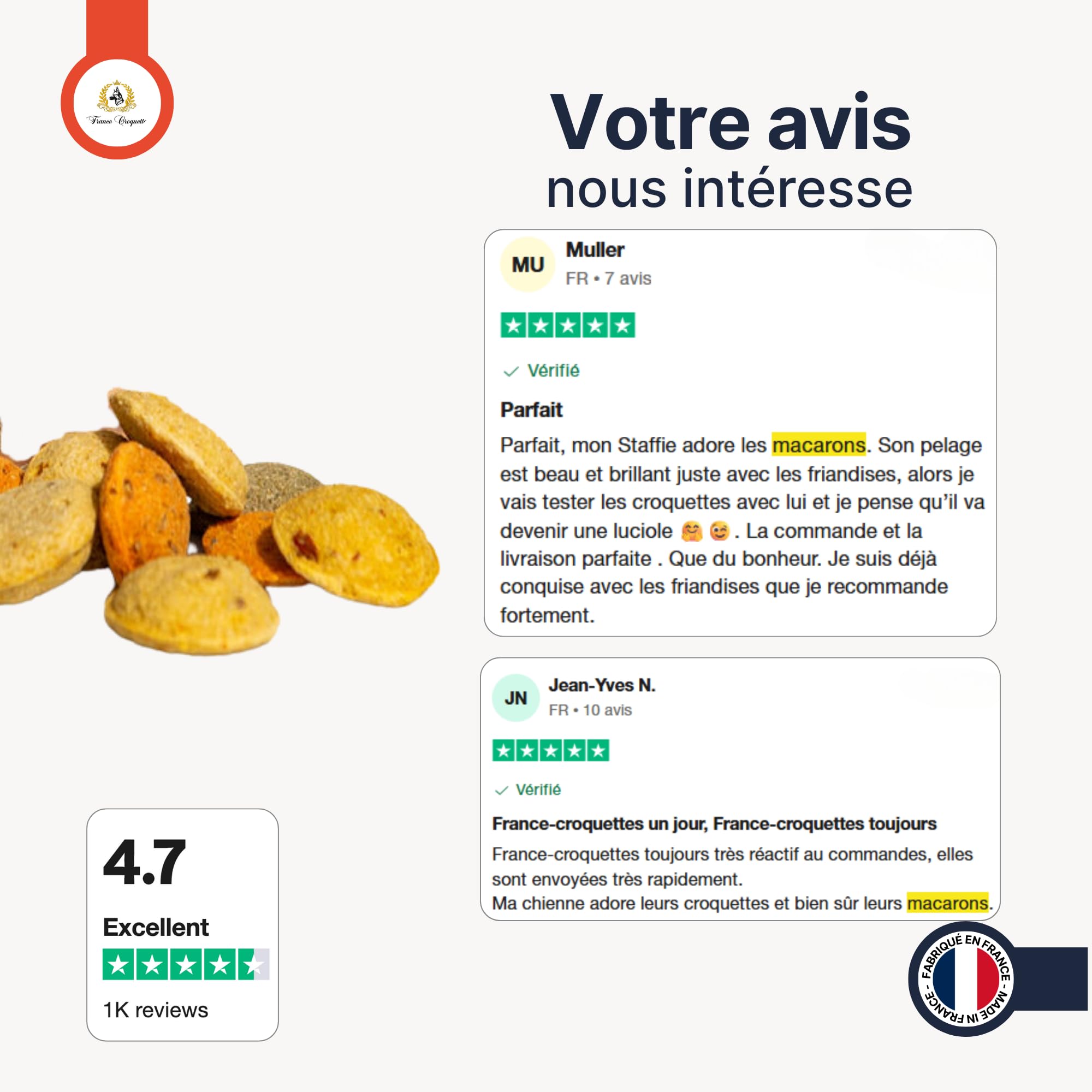 france-croquettes-friandises-carotte-lin-friandise-chien-pot-500g image 6