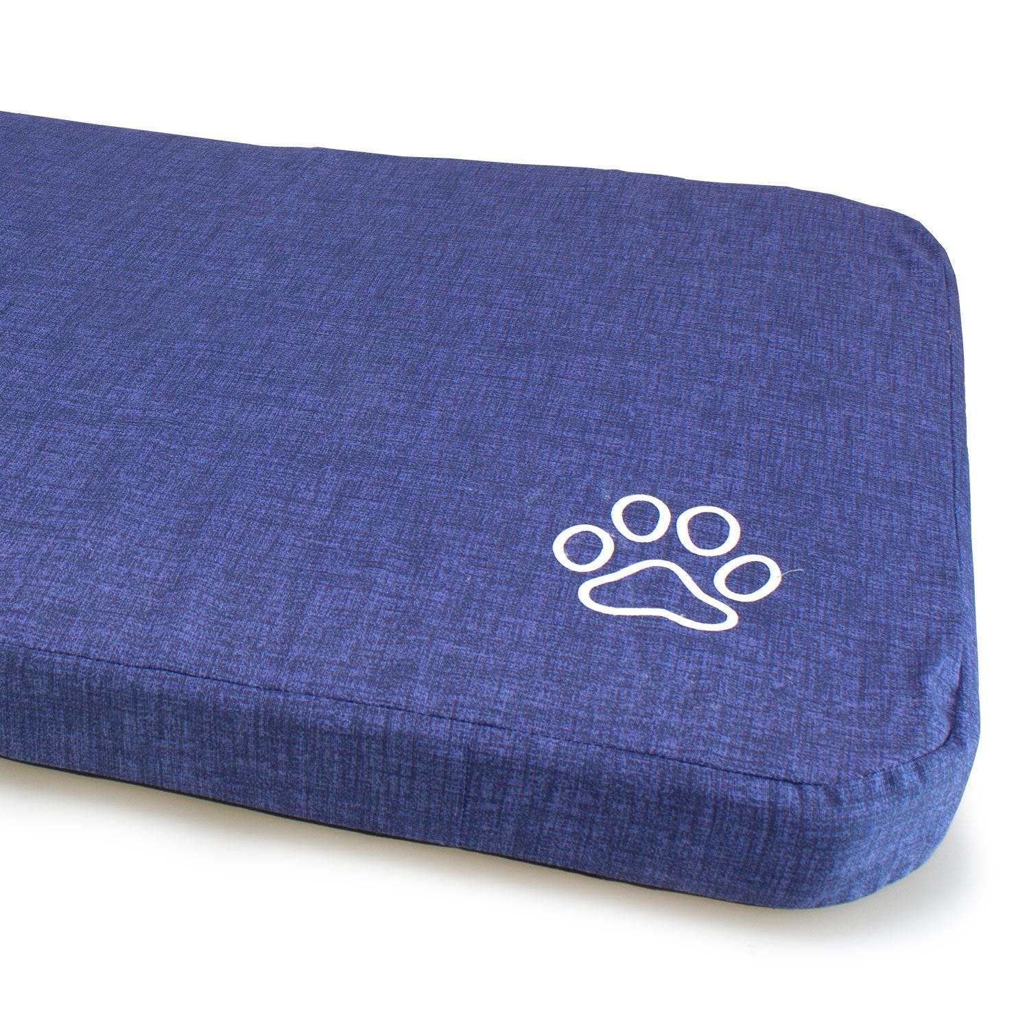 arquivet-tapis-chien-uni-patte-bleu-matelas-90x65x9-cm image 2