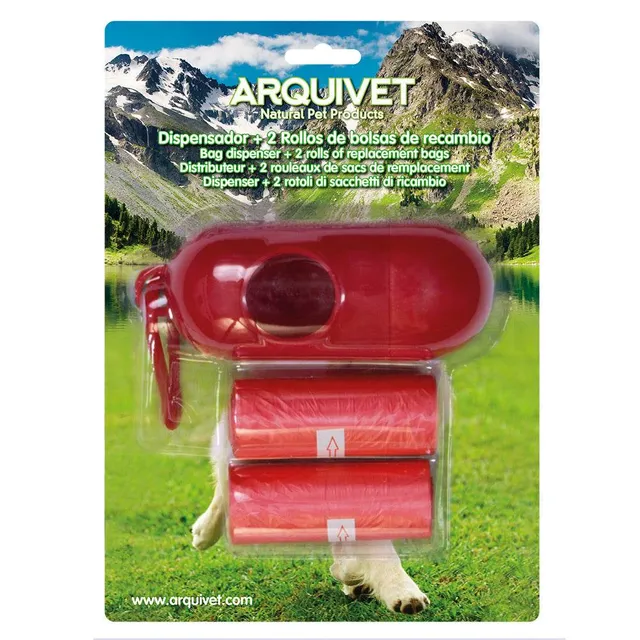 arquivet-distributeur-sac-d-jection-chien-2-rouleaux image 1
