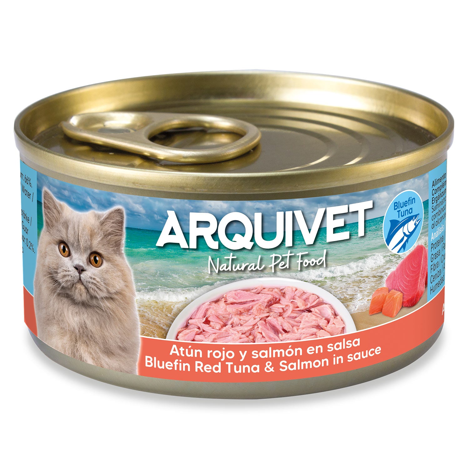 arquivet-thon-saumon-sauce-mini-filets-nourriture-chat-80-gr image 1