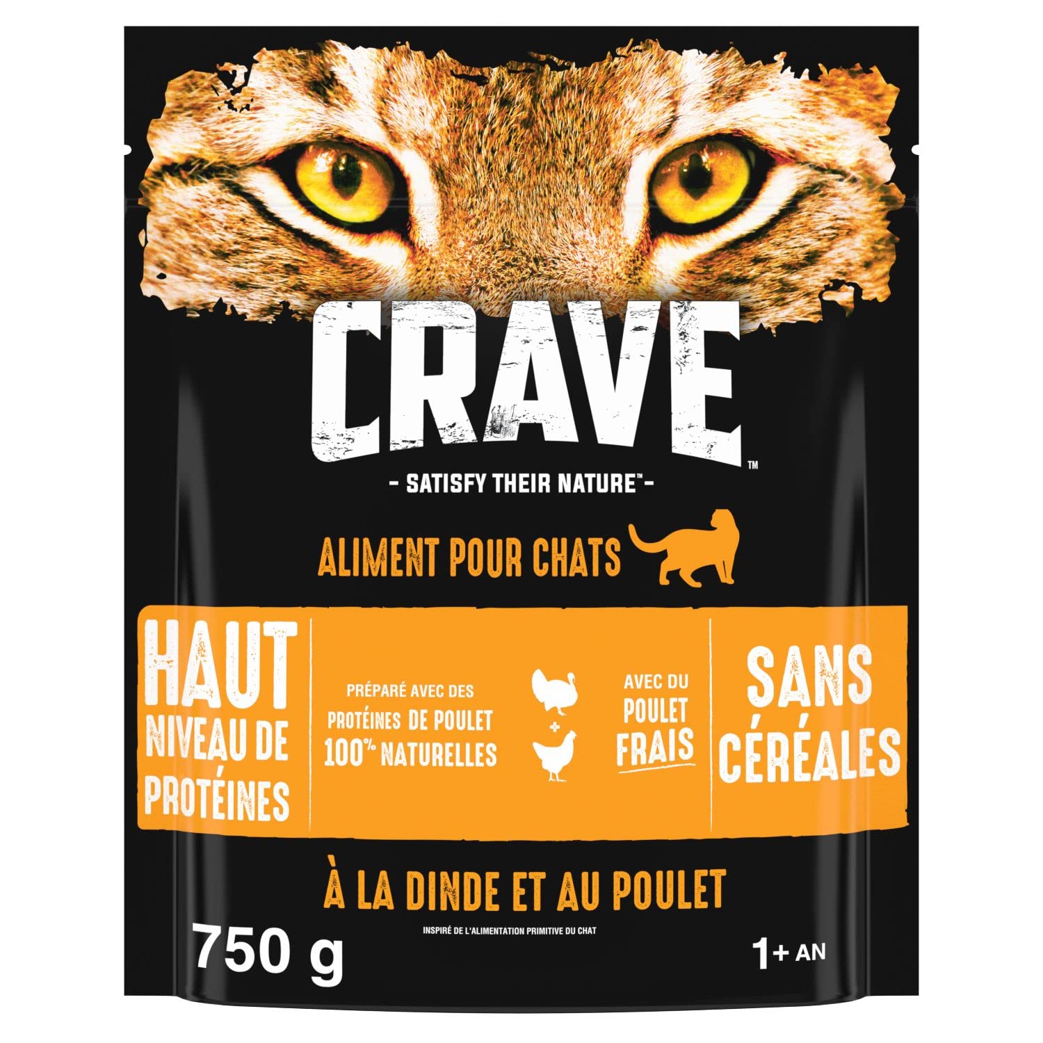 crave-dry-cat-food-croquettes-chat-dinde-et-poulet-4-5-kg-sans-c-r-ales image 1