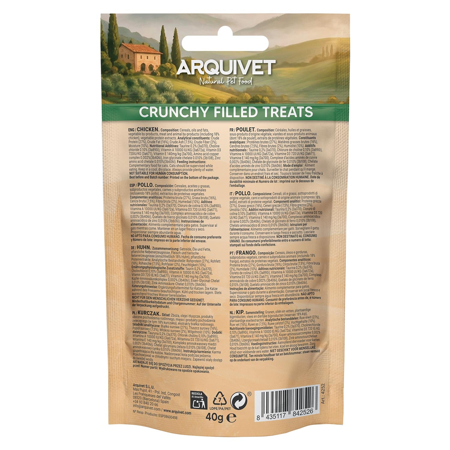 arquivet-bouch-es-poulet-friandise-chat-fourr-es-40-gr image 3