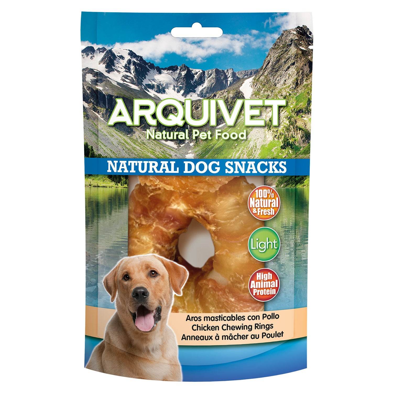 arquivet-chewy-chicken-rings-friandise-chien-poulet-600-g image 1