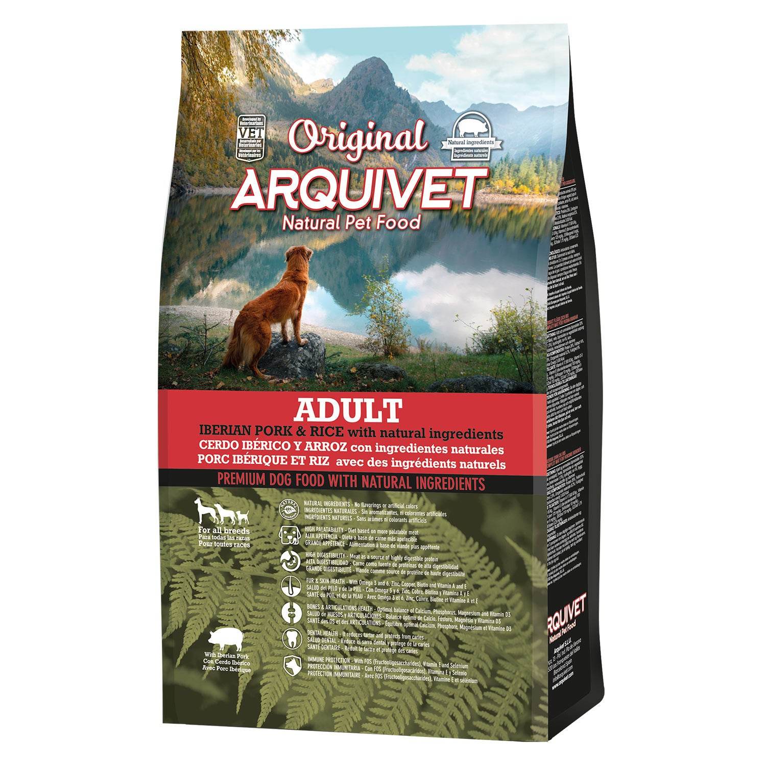 arquivet-original-porc-ib-rique-riz-croquettes-adulte-3-kg image 1