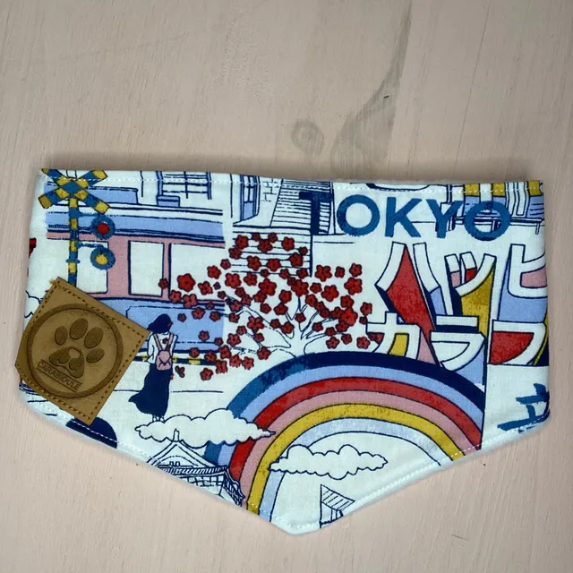 carabidule-les-l-gers-tokyo-bandana-chien-r-versible-taille-m image 1