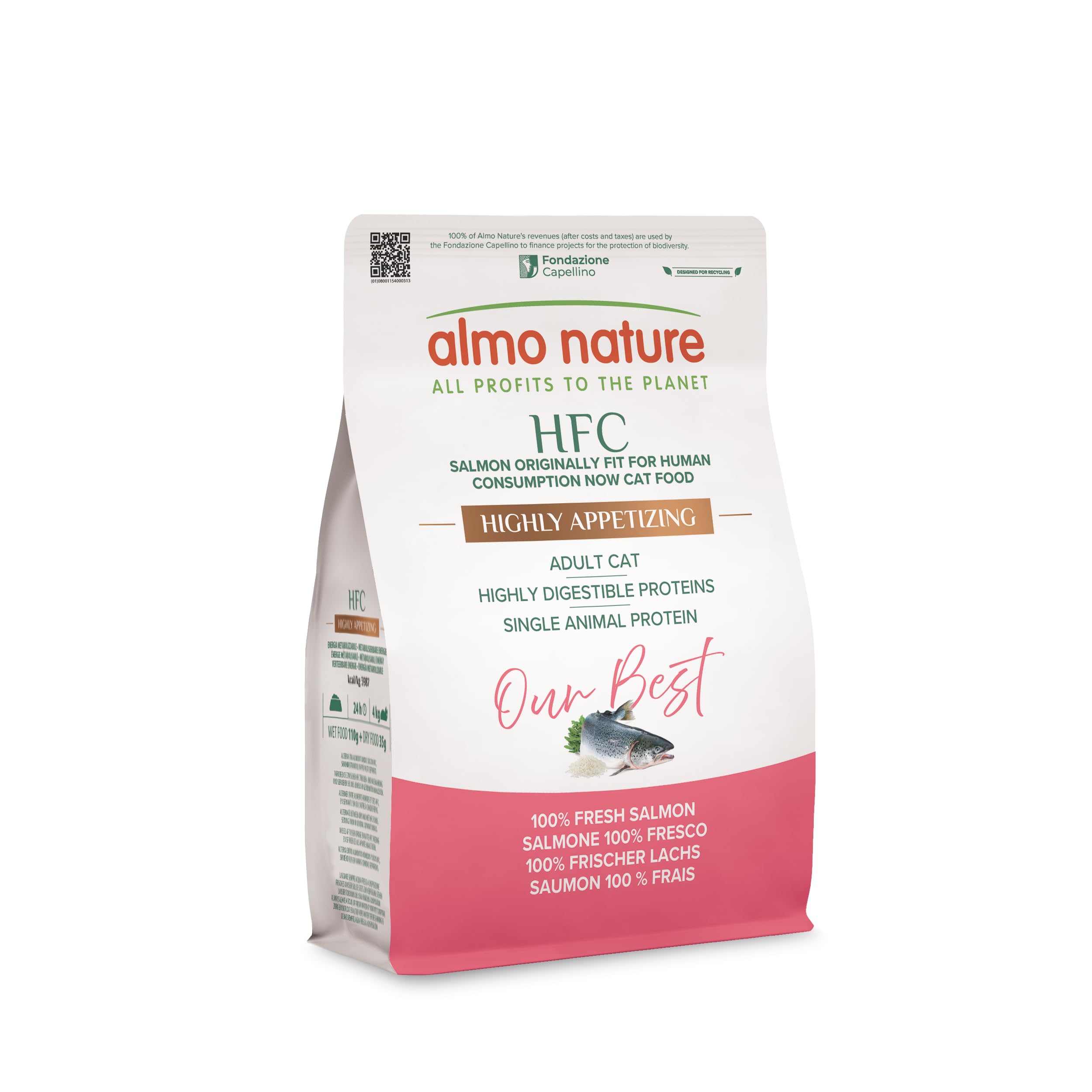 almo-nature-hfc-our-best-croquettes-chat-saumon-300g-sans-gluten image 1