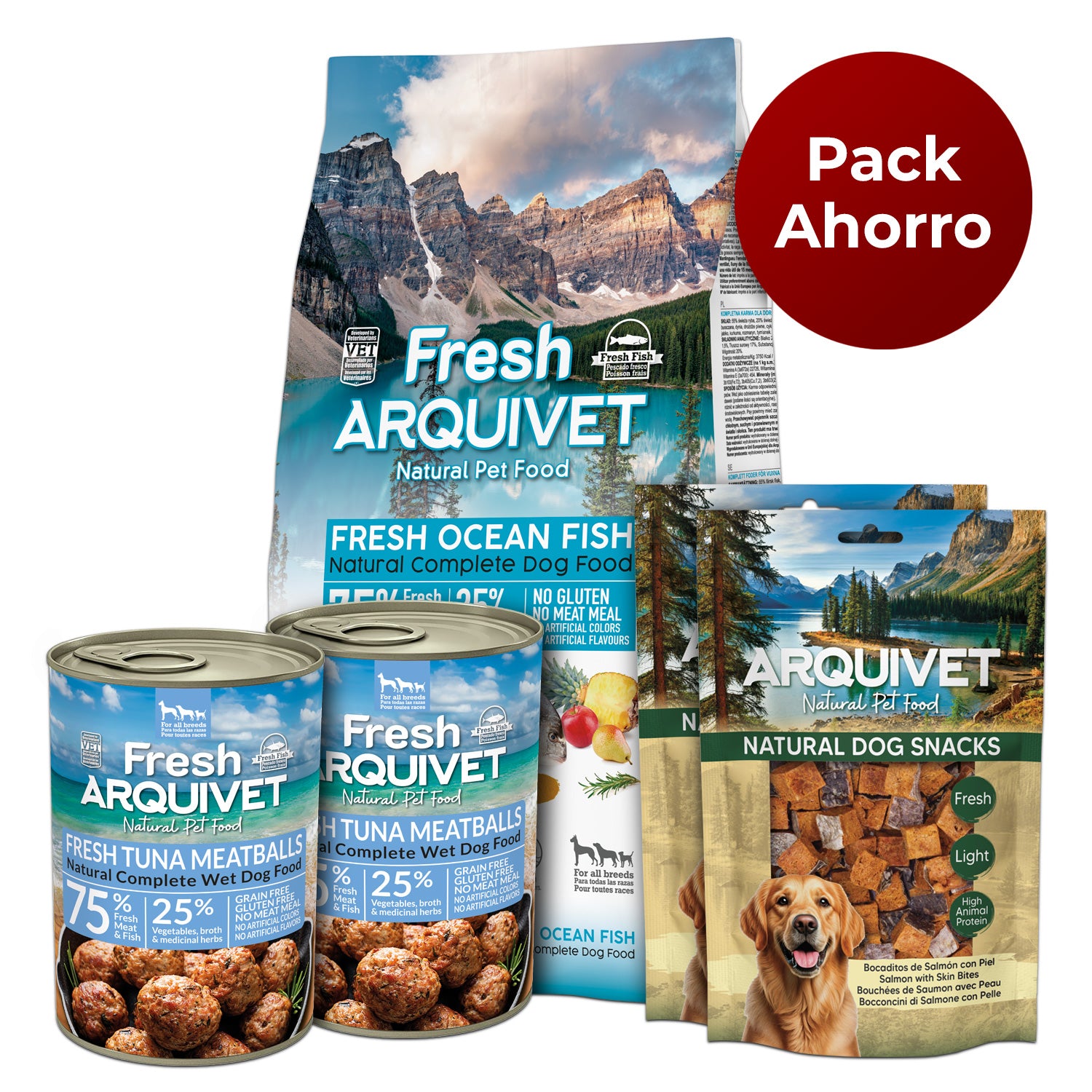 arquivet-original-pack-chien-poisson-10-kg-snacks image 1