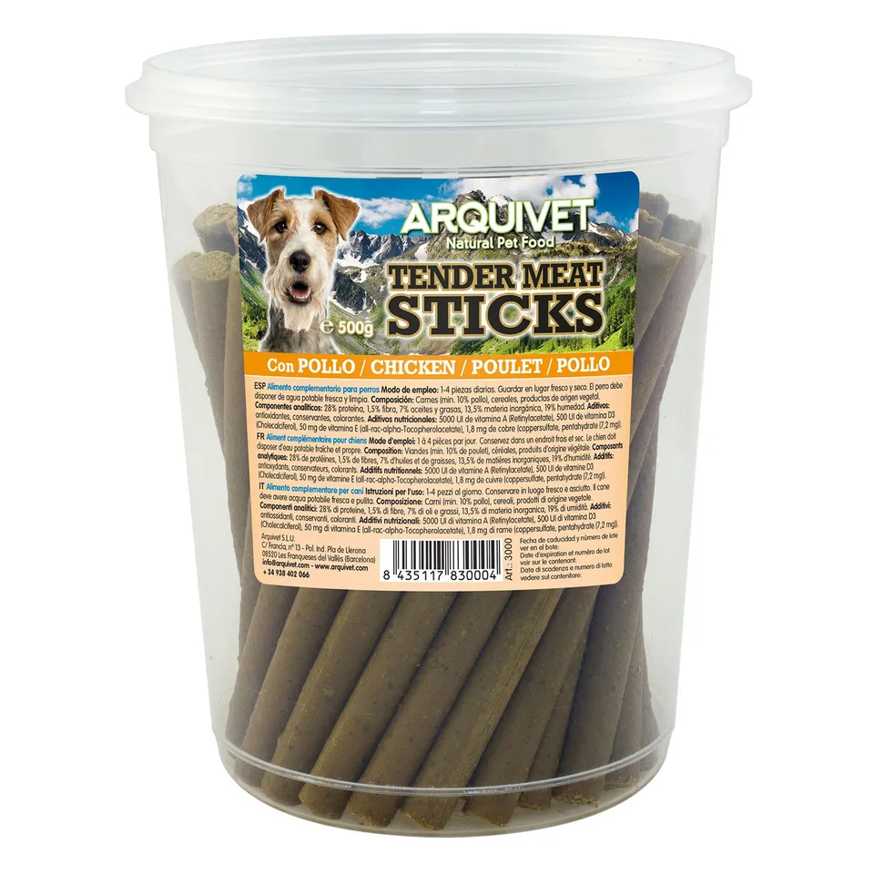arquivet-chicken-sticks-friandise-chien-poulet-500-g image 1