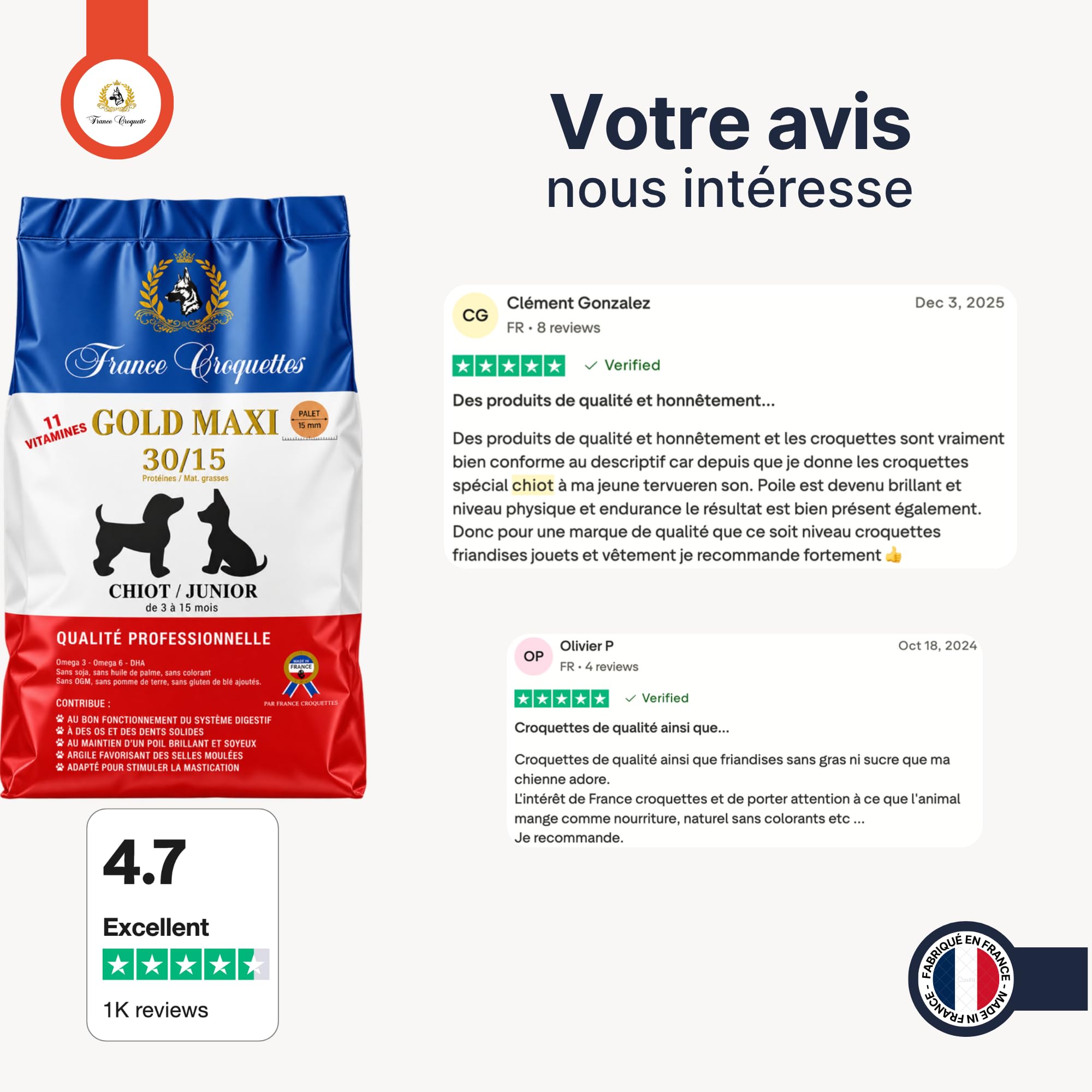 france-croquettes-gold-maxi-30-15-croquettes-chiot-20kg-croissance image 5