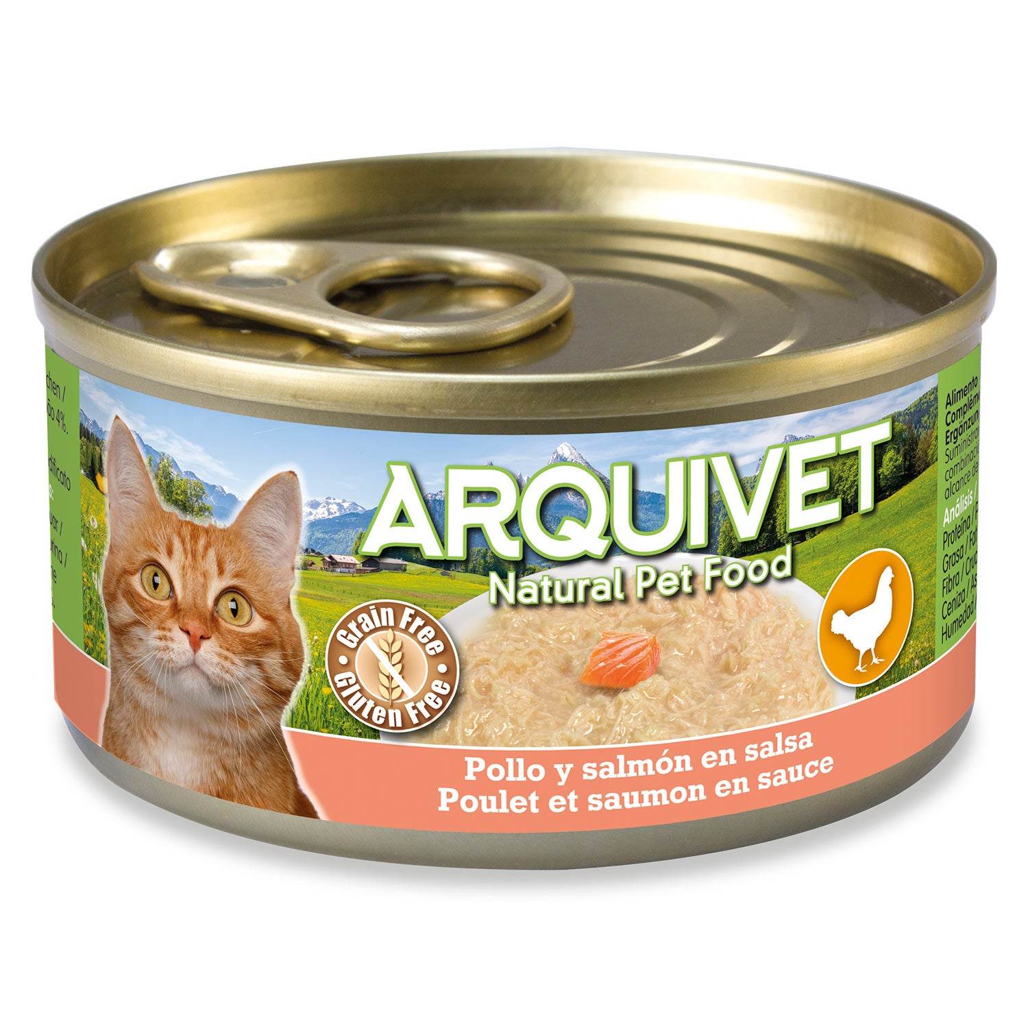 arquivet-mini-filets-poulet-saumon-p-t-e-chat-80-g-sans-c-r-ales image 1