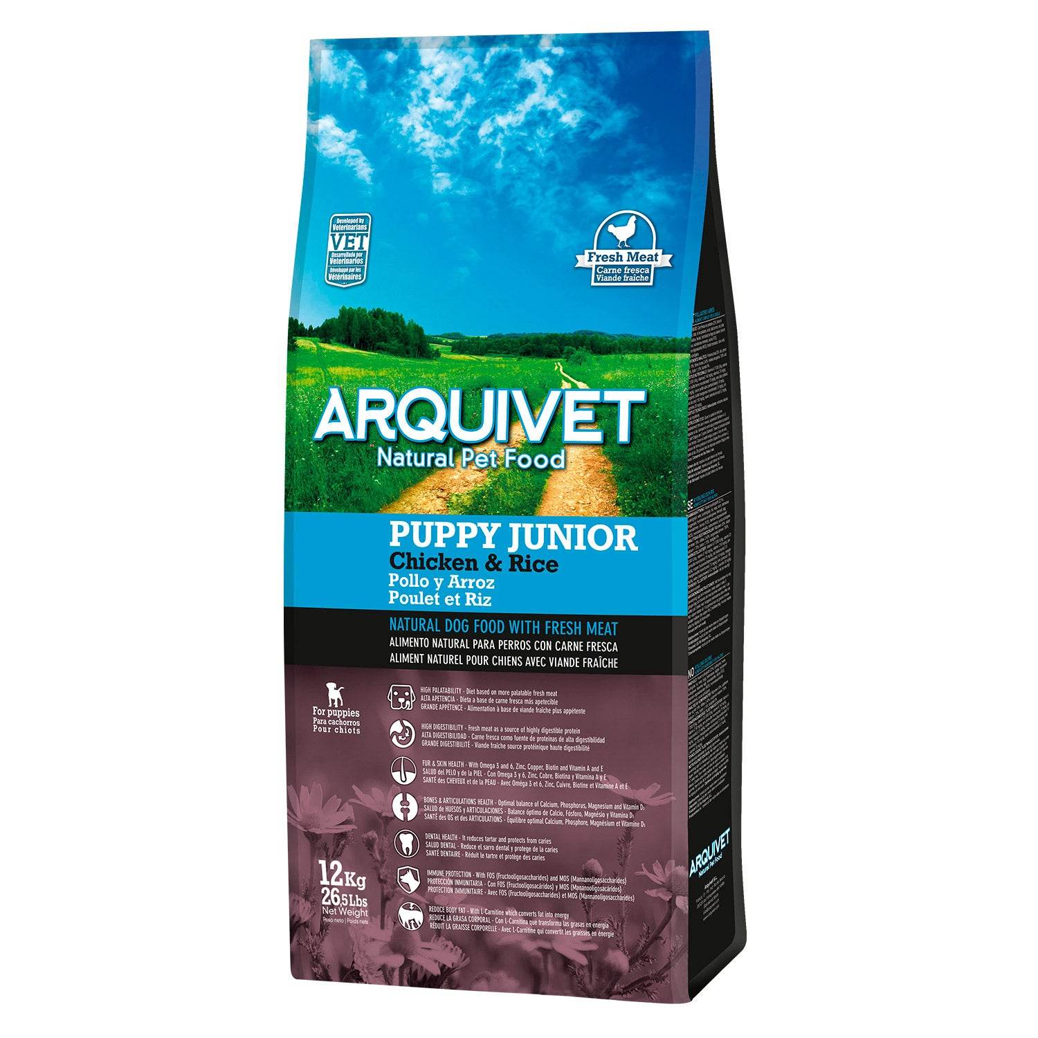 arquivet-super-premium-poulet-riz-croquette-chiot-3-kg image 4