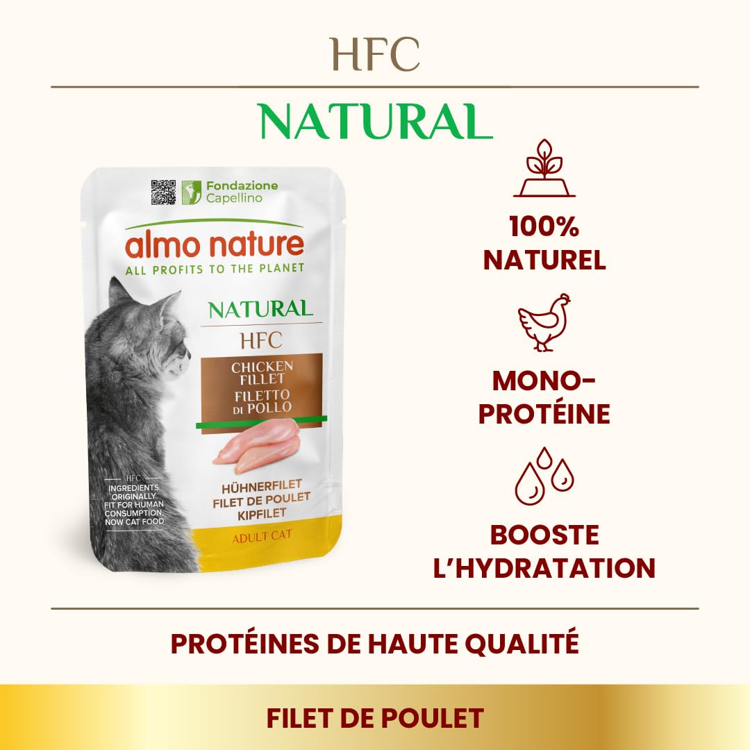 almo-nature-hfc-natural-sachet-chat-filet-poulet-24x55g image 2