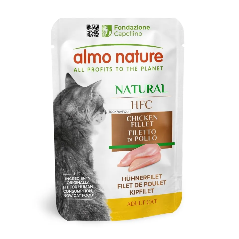 almo-nature-hfc-natural-sachet-chat-filet-poulet-24x55g image 1