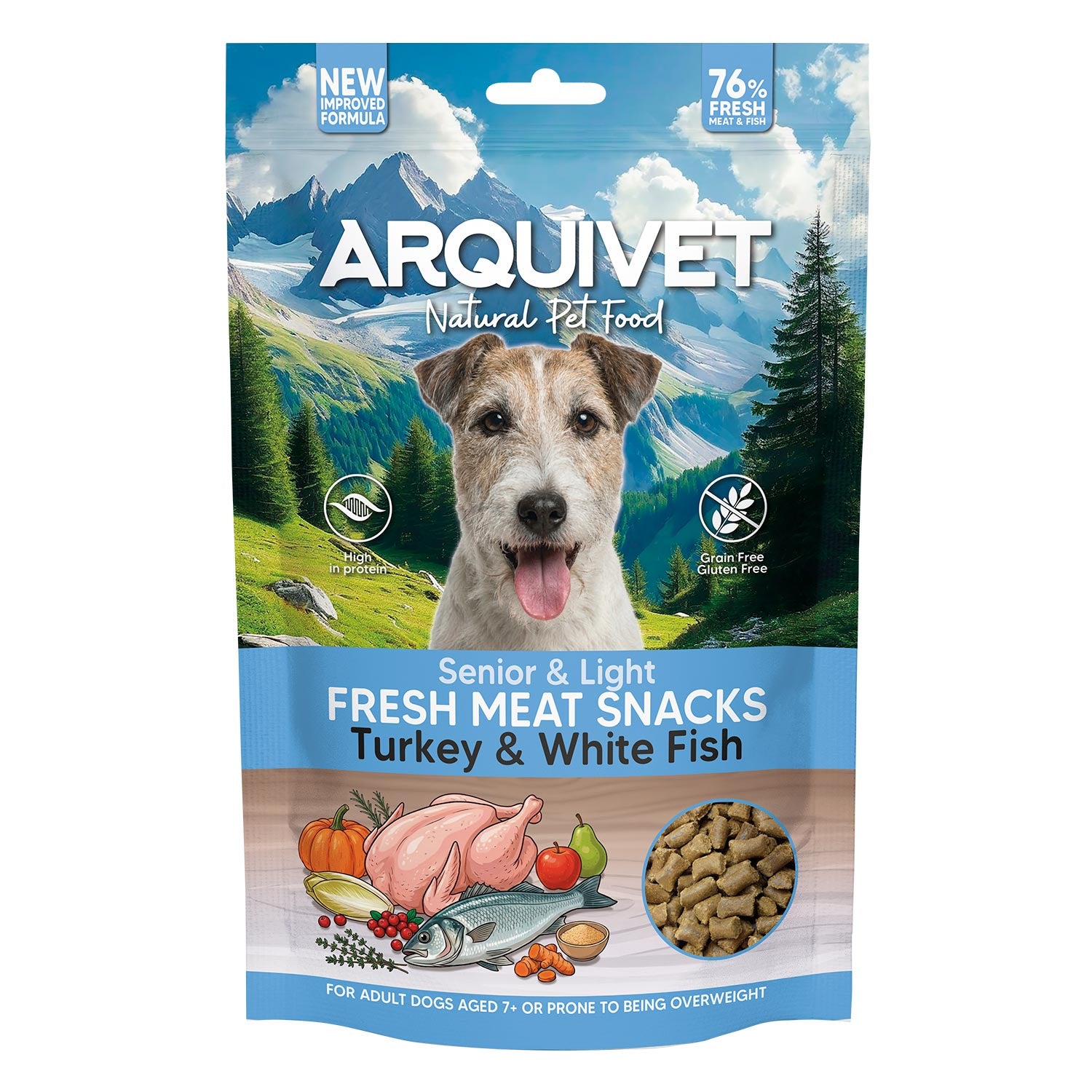 arquivet-senior-light-dinde-poisson-friandise-chien-300-g image 5