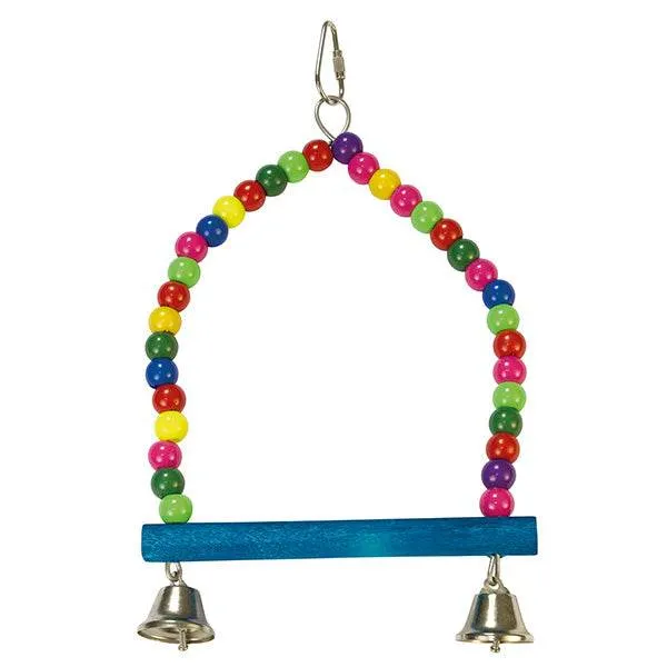 arquivet-balan-oire-perroquet-multicolore-jouet-oiseau-15x24-cm image 1