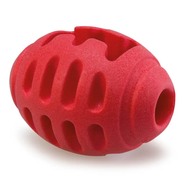 arquivet-interactive-balle-rugby-jouet-chien-rouge-friandise image 1