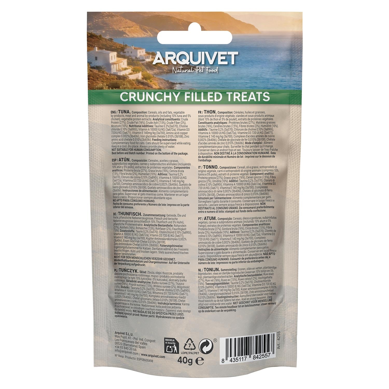 arquivet-thon-coussins-fourr-s-friandise-chat-40-g-taurine image 3