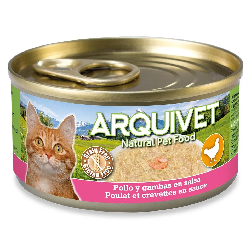 arquivet-mini-filets-poulet-crevette-sauce-p-t-e-chat-80-g-sans-c-r-ales image 1
