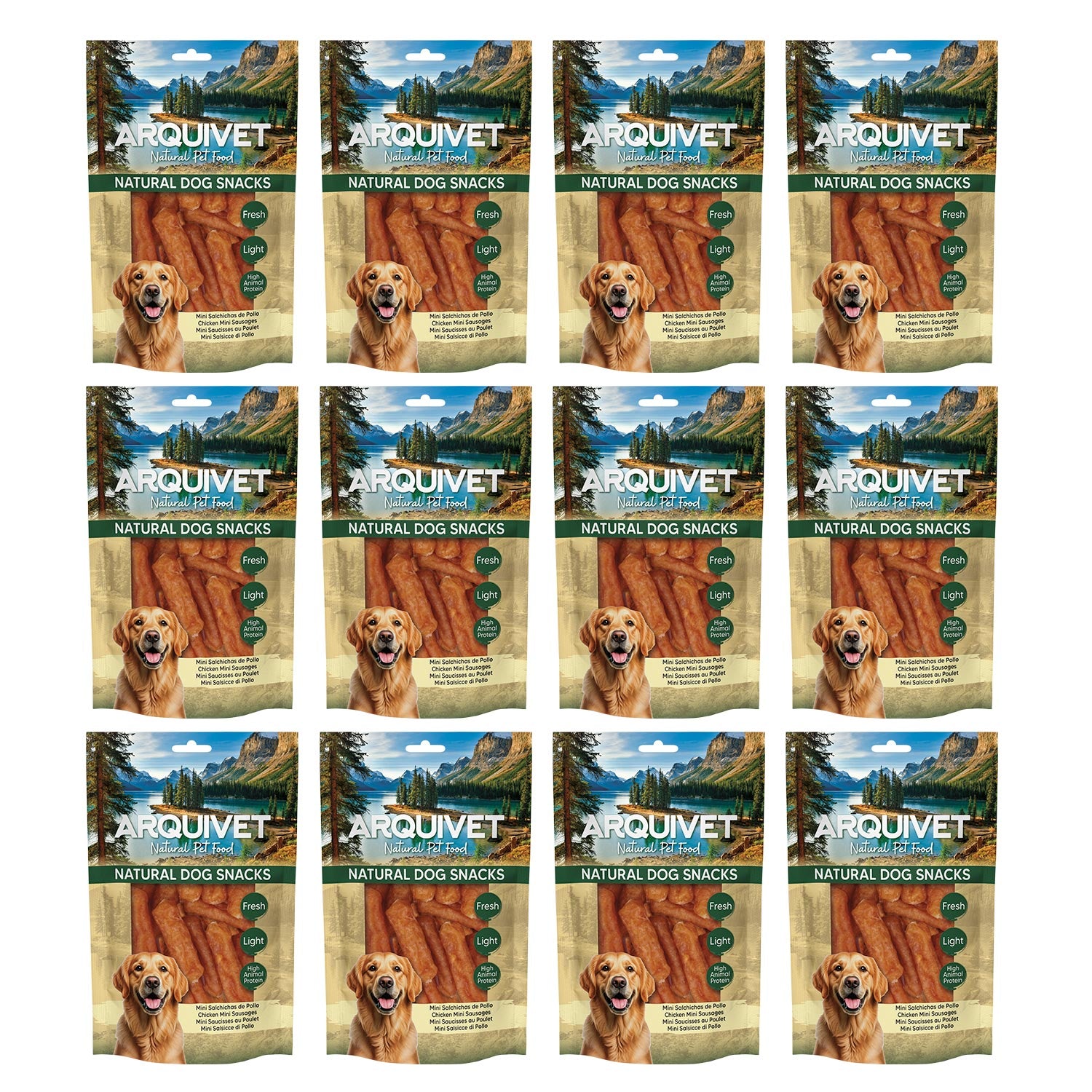 arquivet-mini-saucisses-poulet-friandise-chien-100-g-light image 3