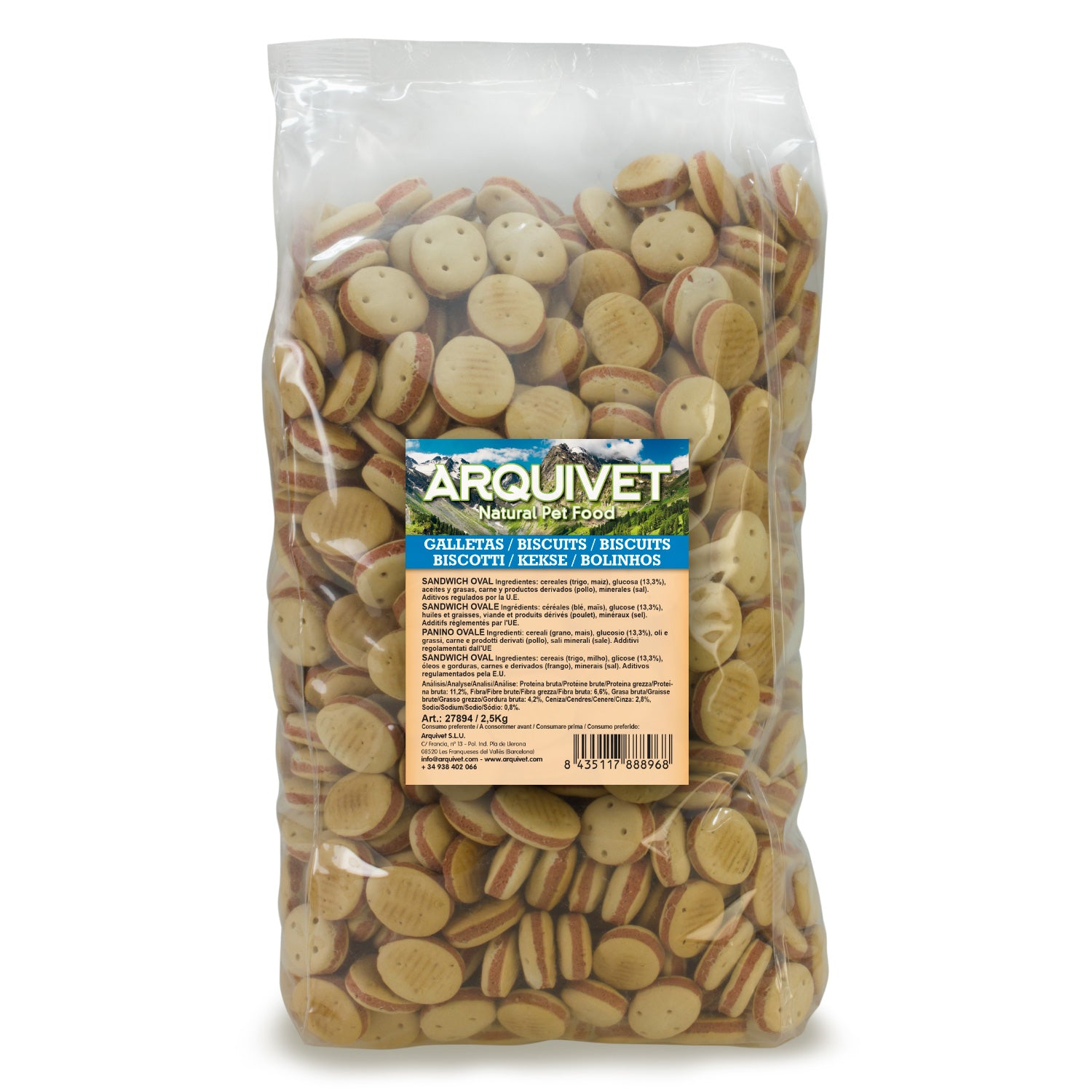 arquivet-sandwich-oval-biscuit-chien-200-g-digeste image 8