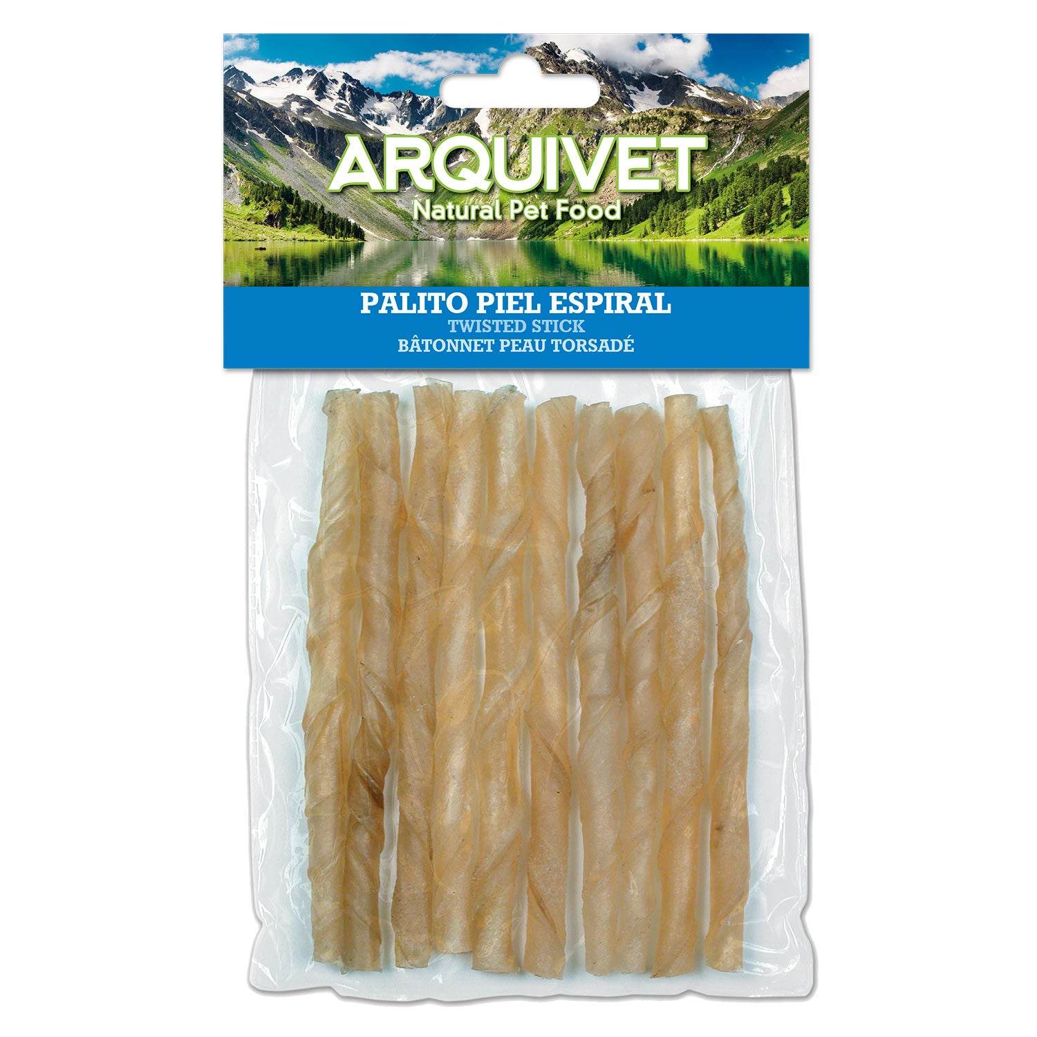 arquivet-b-ton-spirale-peau-bovine-stick-chien-12-cm-x10 image 1