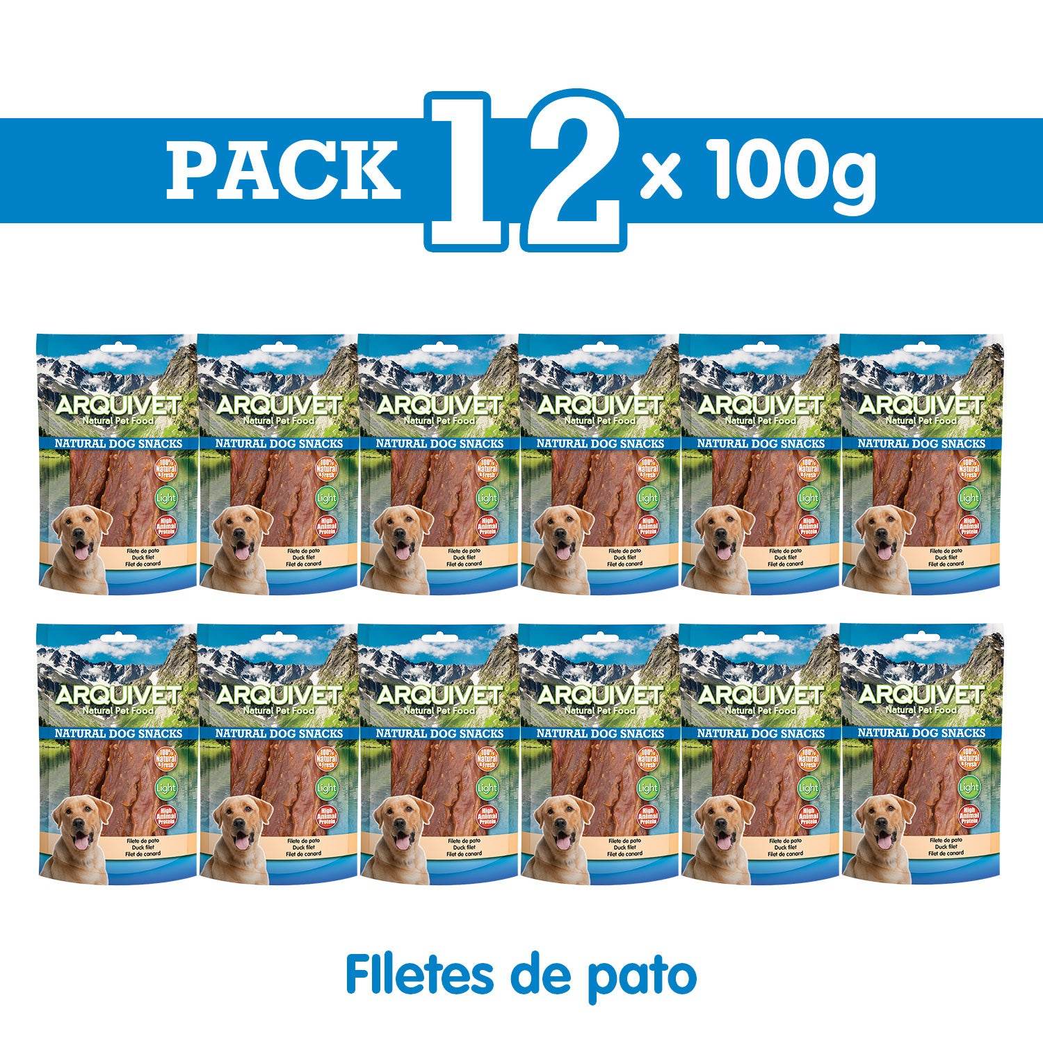 arquivet-dog-snacks-filets-de-canard-friandise-pour-chien-100-g image 3