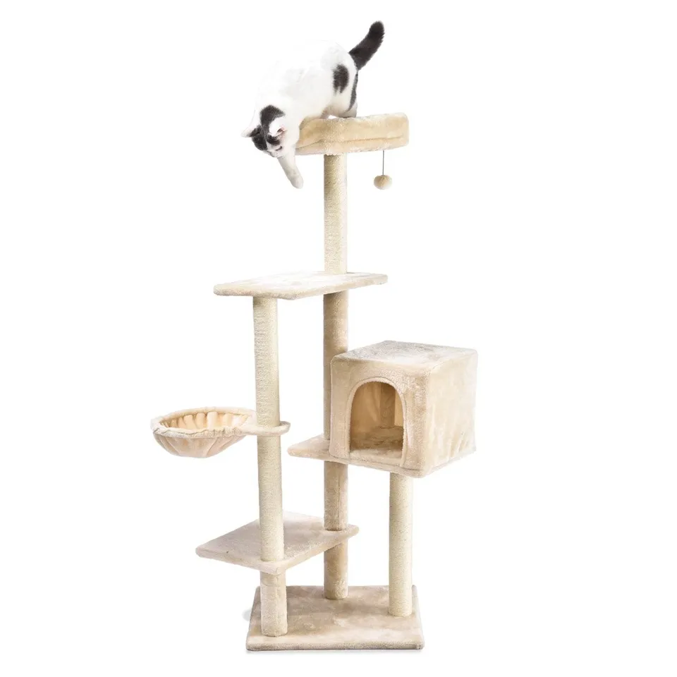 arquivet-snow-arbre-chat-146-cm-beige-49x40 image 1