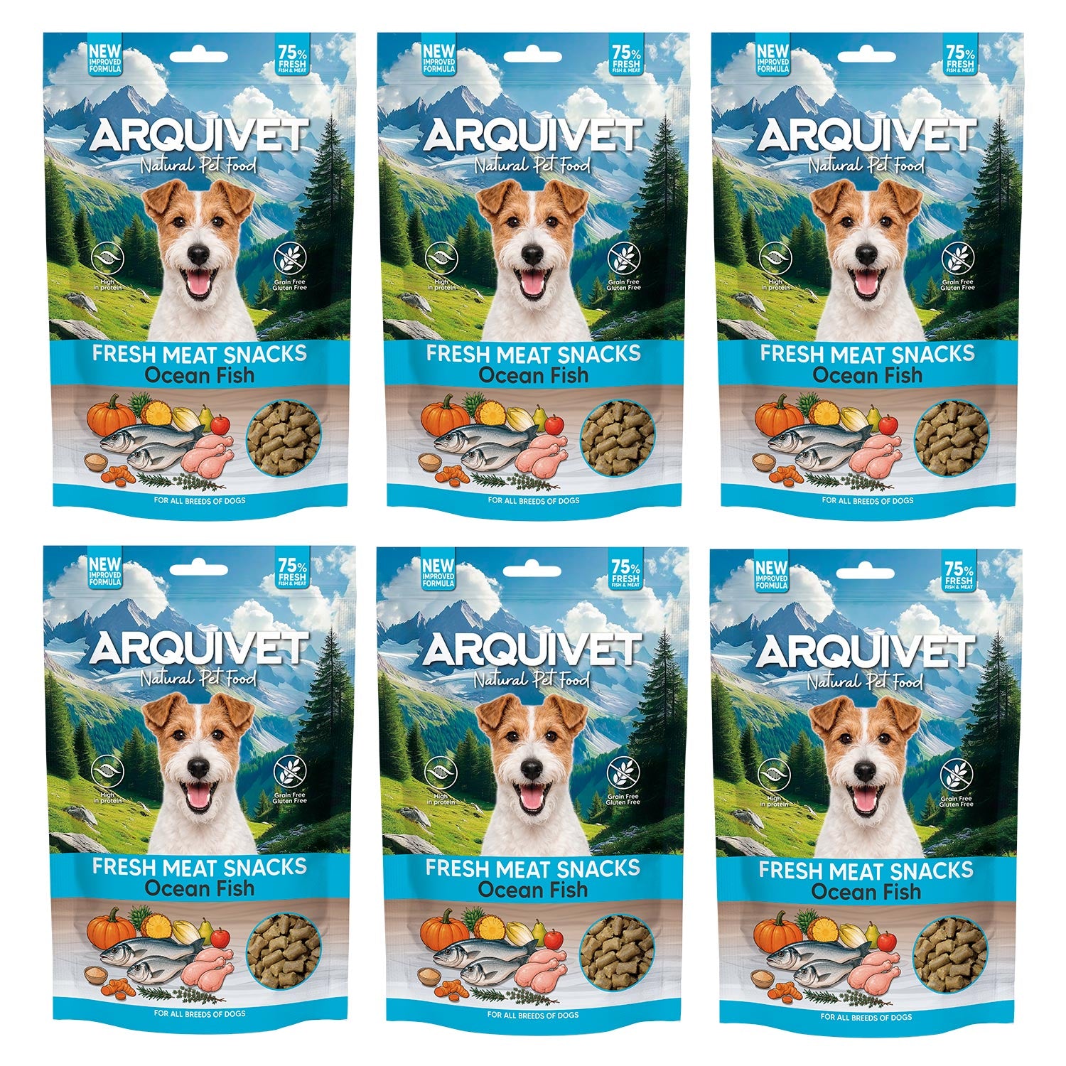 arquivet-fresh-meat-snacks-poisson-oc-anique-snack-chien-300-g image 7