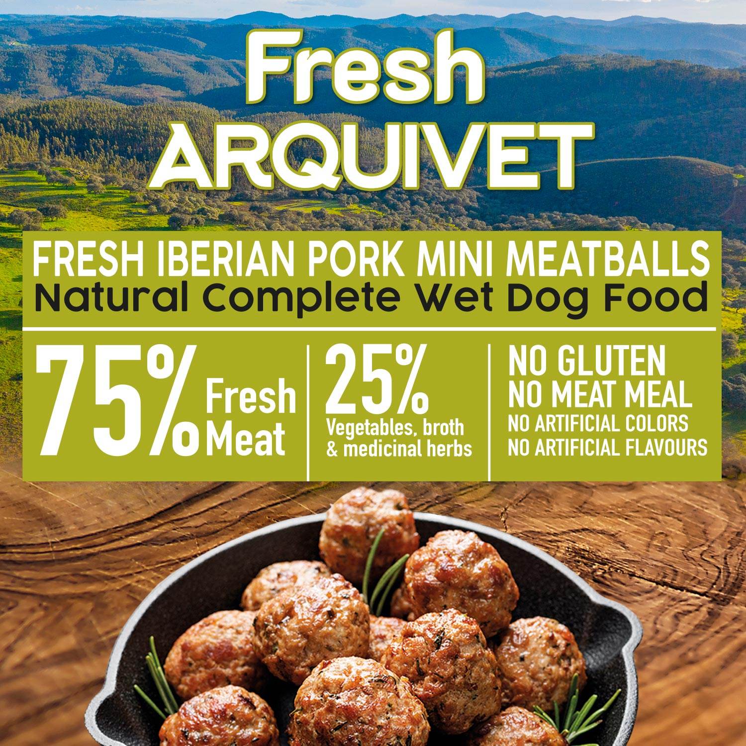 arquivet-mini-boulettes-porc-ib-rique-nourriture-chien-200-g image 2